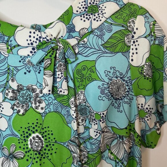 Vintage 60's Shift Dress with Belt sz Large - Picture 3 of 4